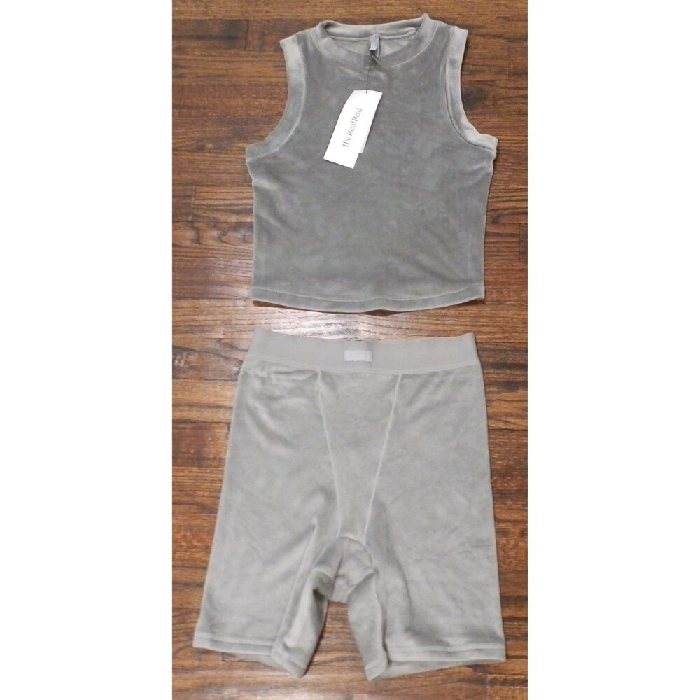 Skims Grey Top Bottom Set Womens Size Small
